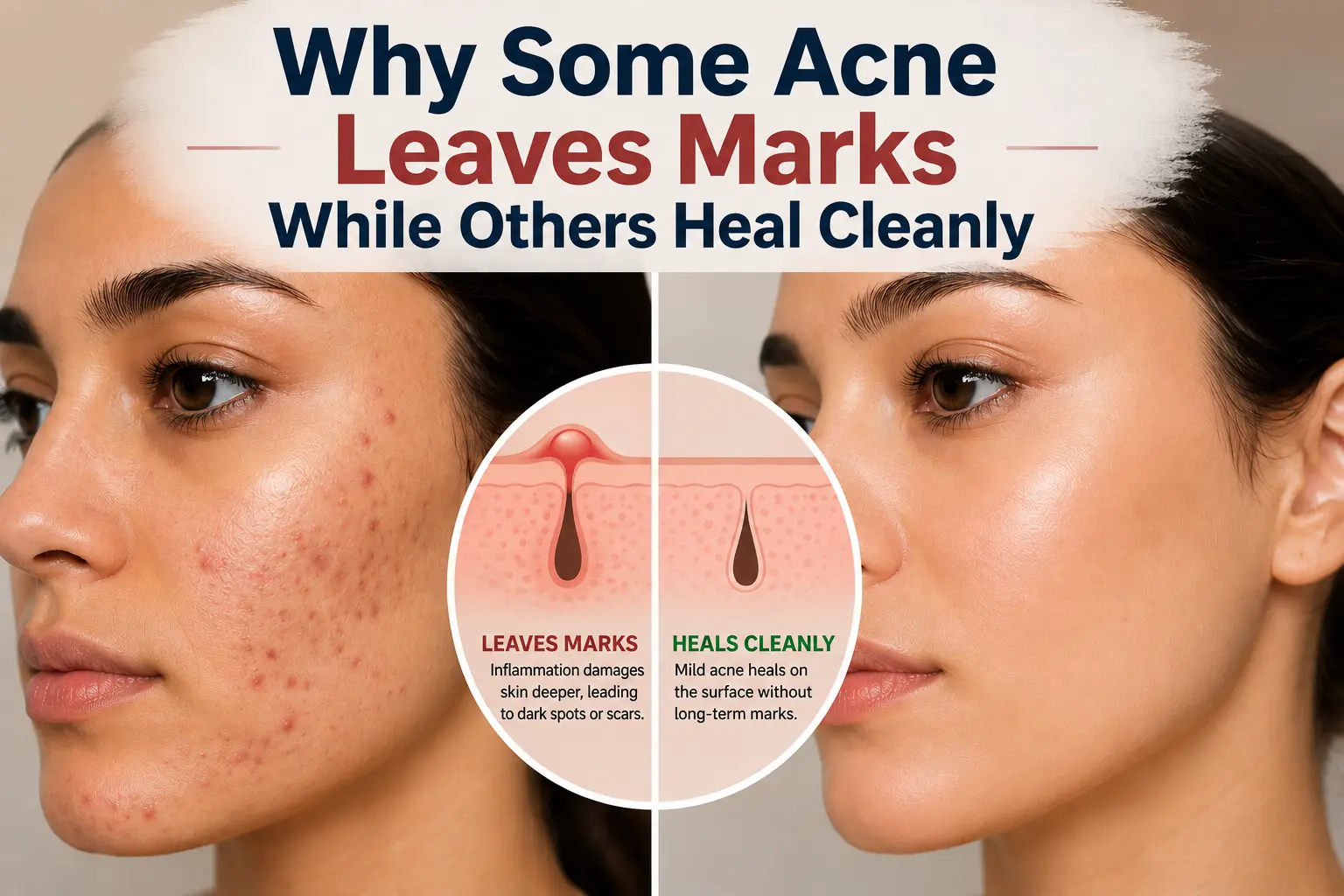 Why Some Acne Leaves Marks While Others Heal Cleanly