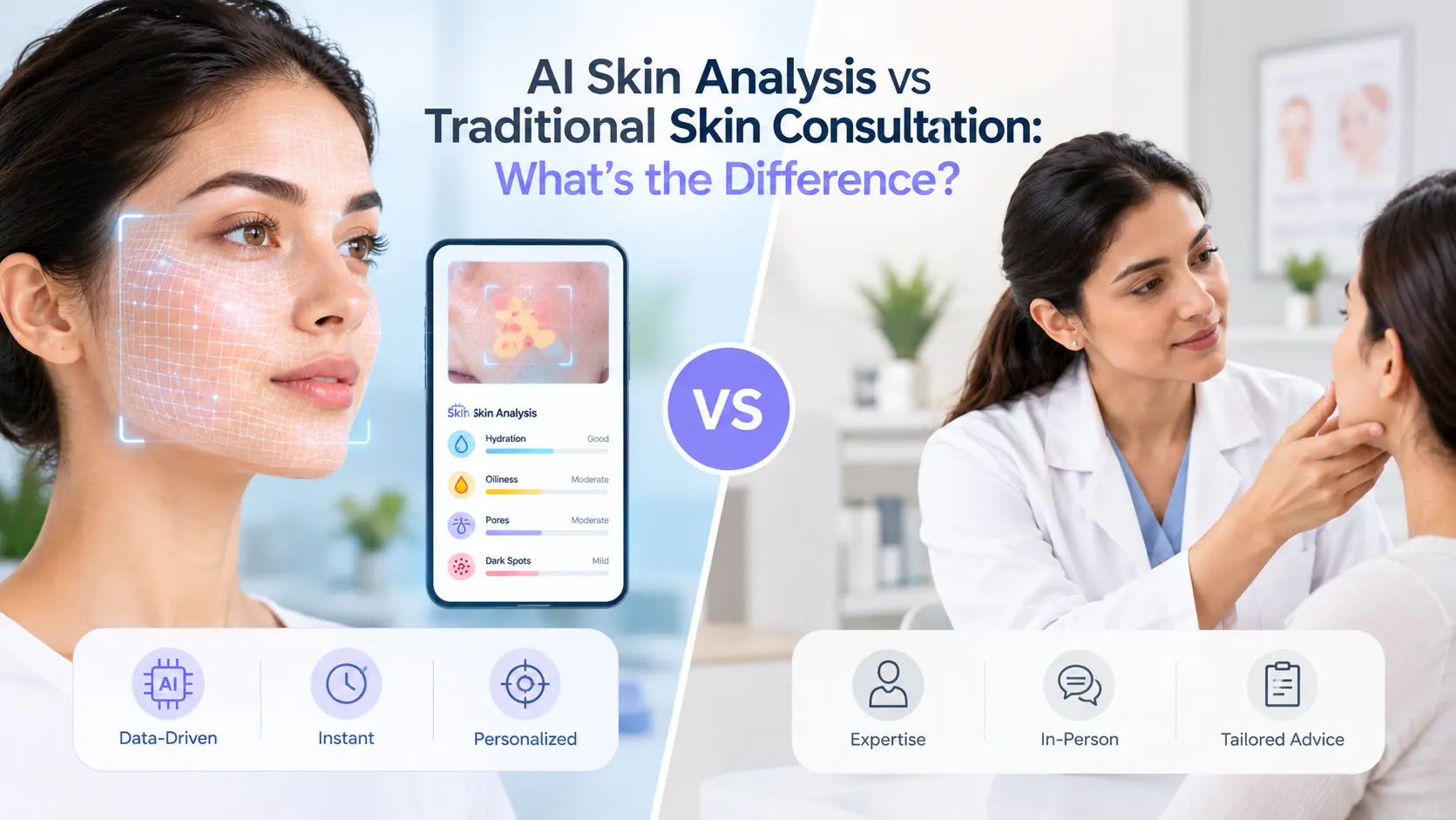 AI Skin Analysis vs Traditional Skin Consultation: What’s the Difference?